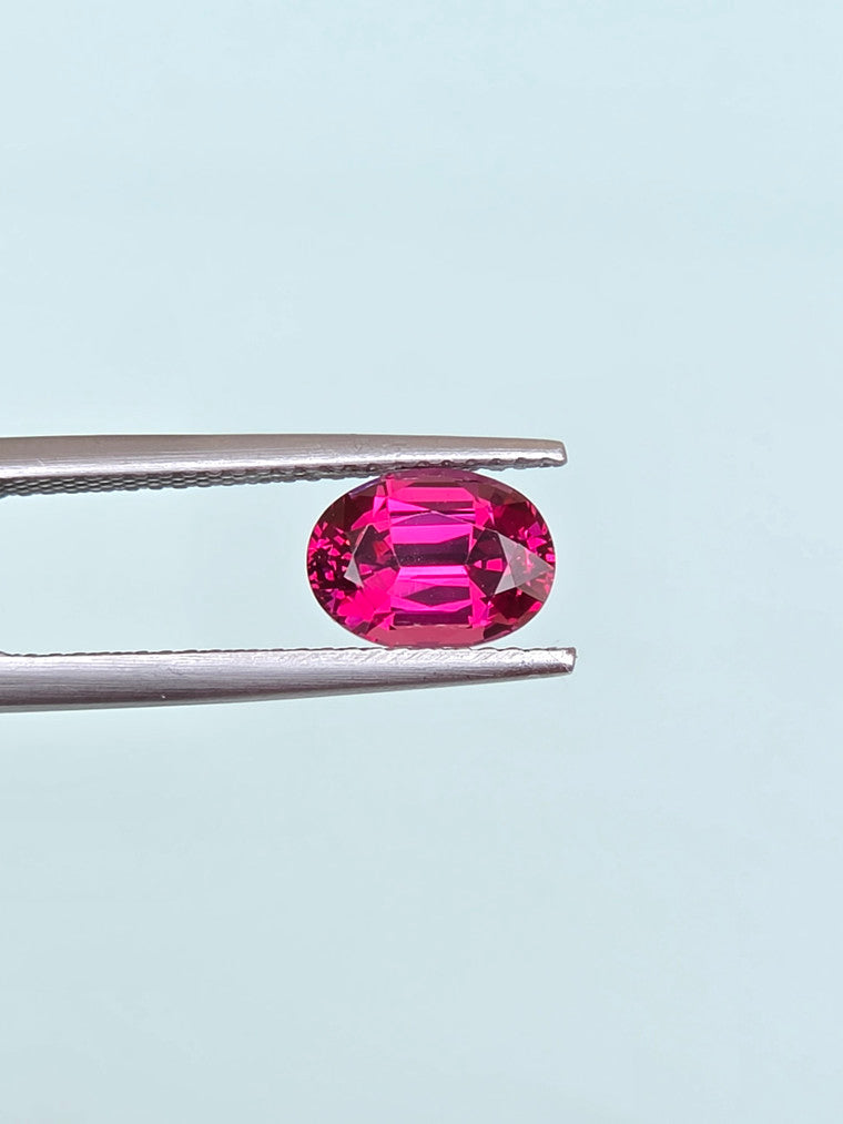 2.22ct Oval Raspberry Tanzanian Garnet
