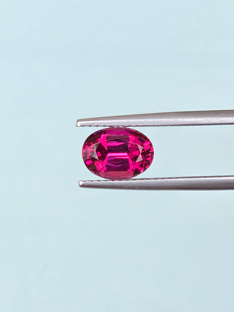 2.22ct Oval Raspberry Tanzanian Garnet
