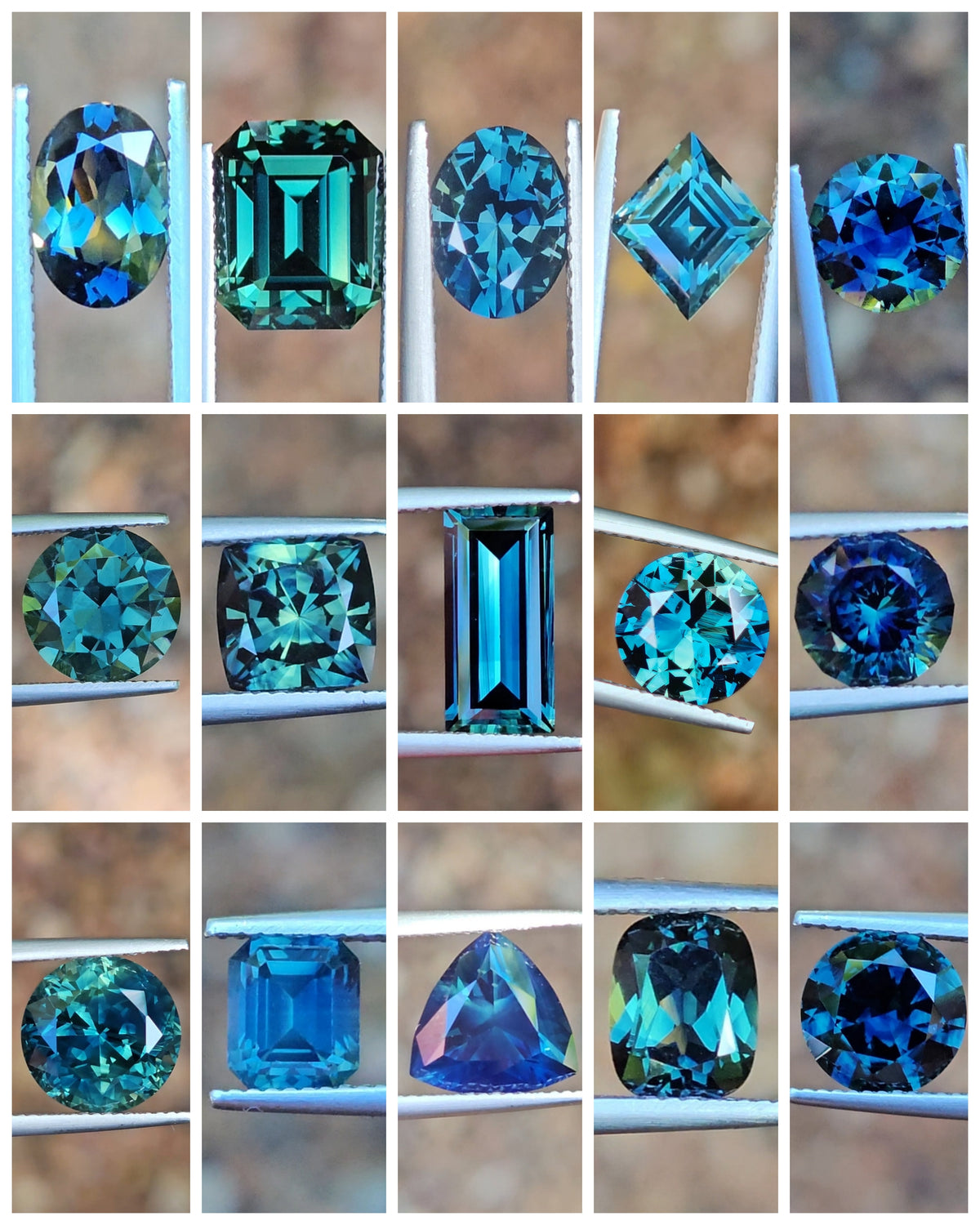Submerge in blue-teal ocean sapphires + partis