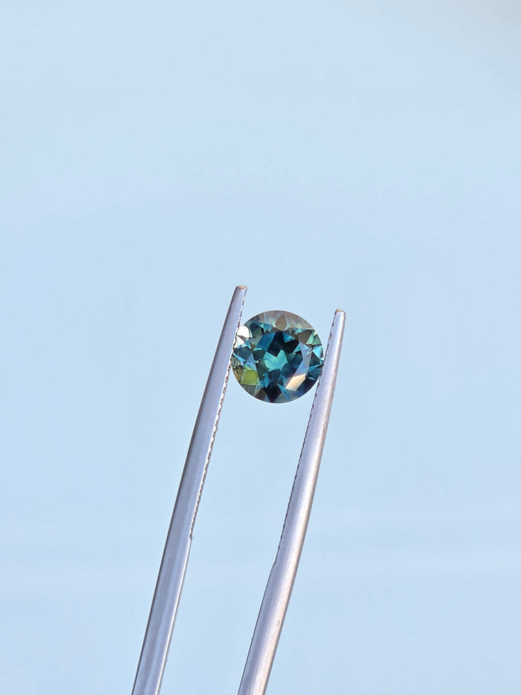 1.78ct Round Blue Parti Sapphire