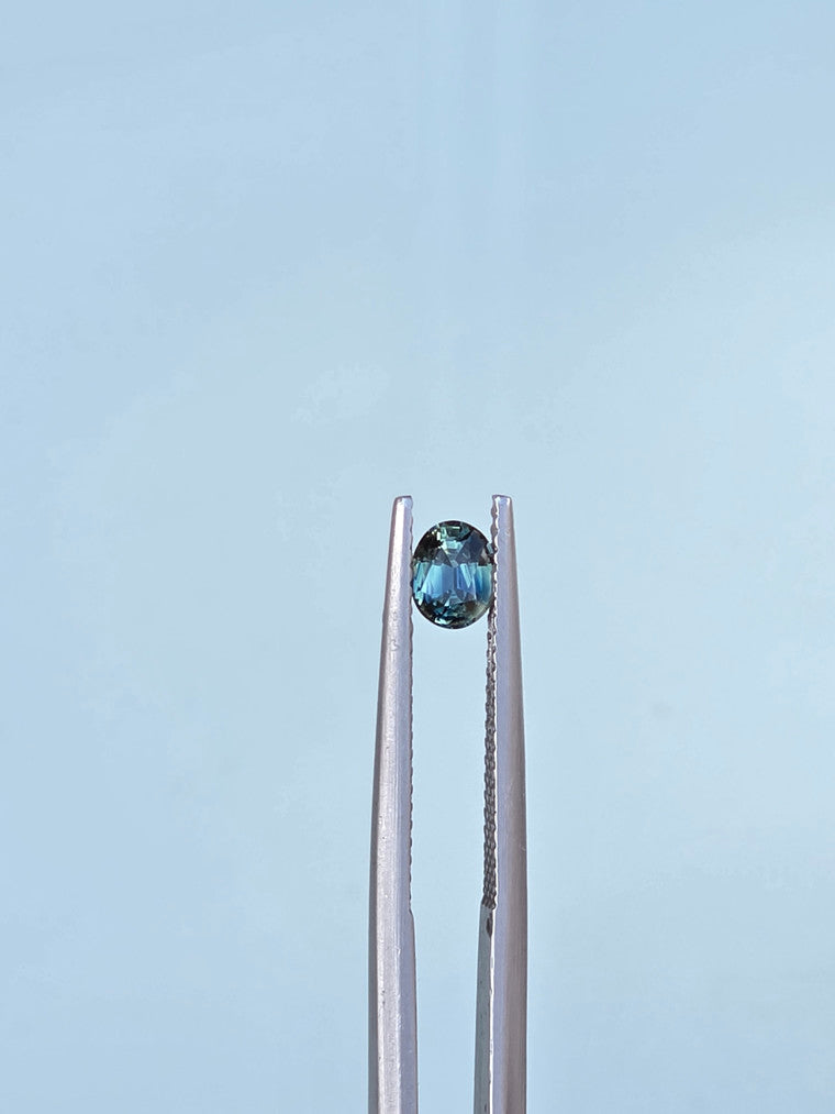 .56ct Oval Blue Parti Sapphire
