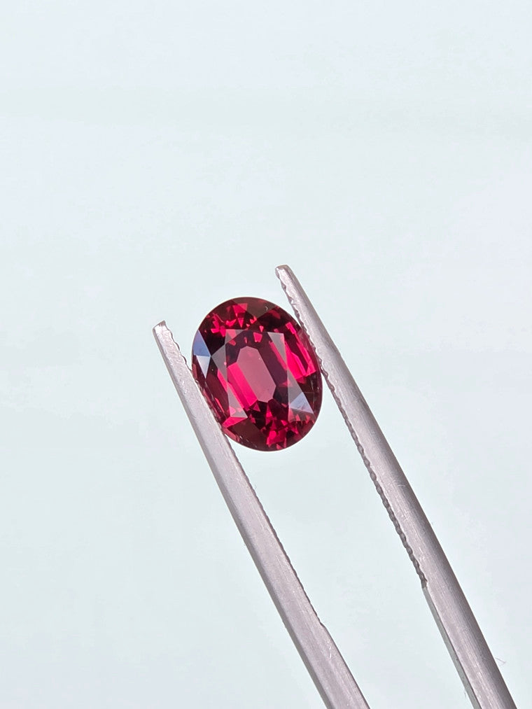 2.48ct Oval Raspberry Tanzanian Garnet