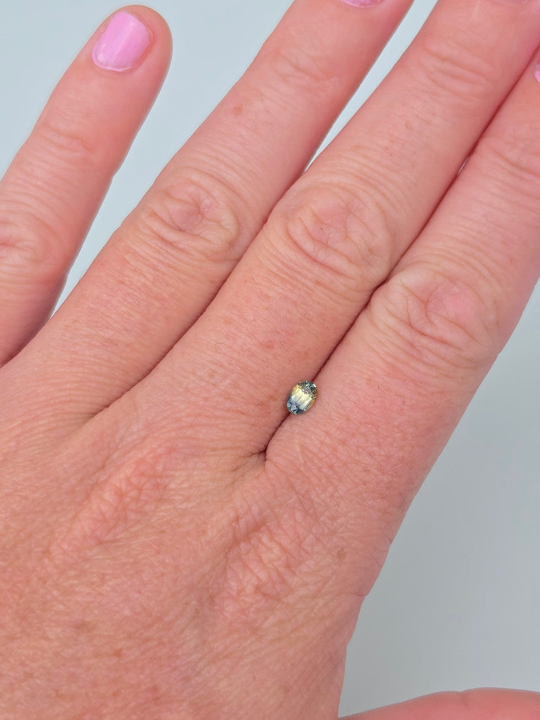 .46ct Oval Blue Parti Sapphire