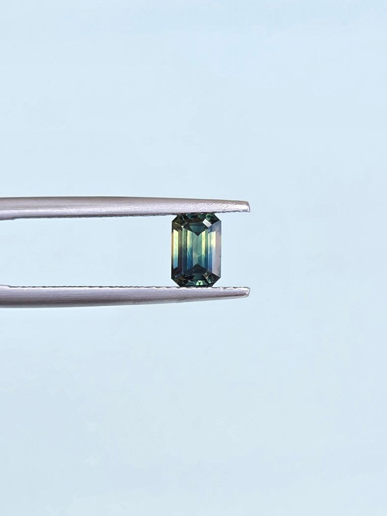 .86ct Emerald Blue Parti Sapphire