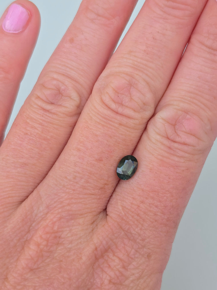 1.44ct Oval Green Sapphire