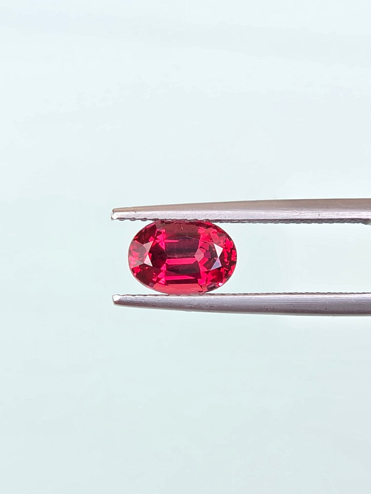 1.86ct Oval Raspberry Tanzanian Garnet