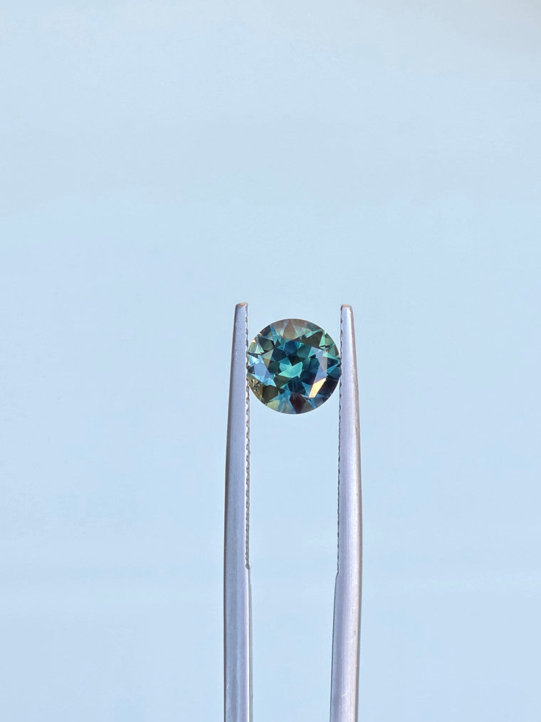 1.78ct Round Blue Parti Sapphire