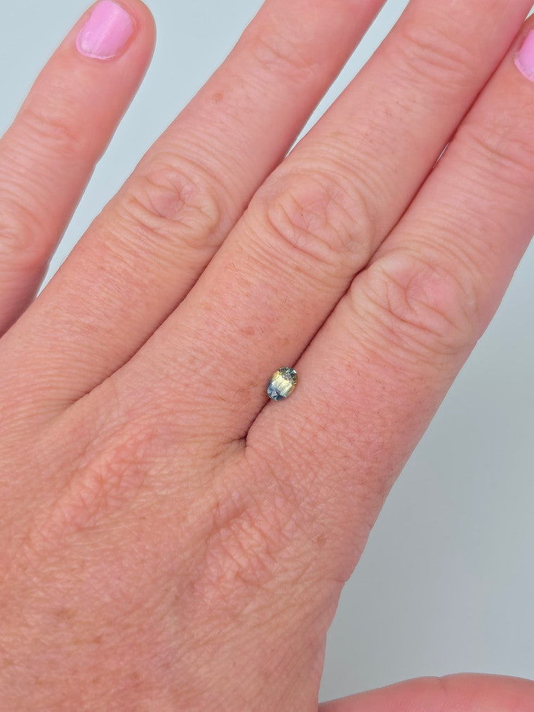 .46ct Oval Blue Parti Sapphire