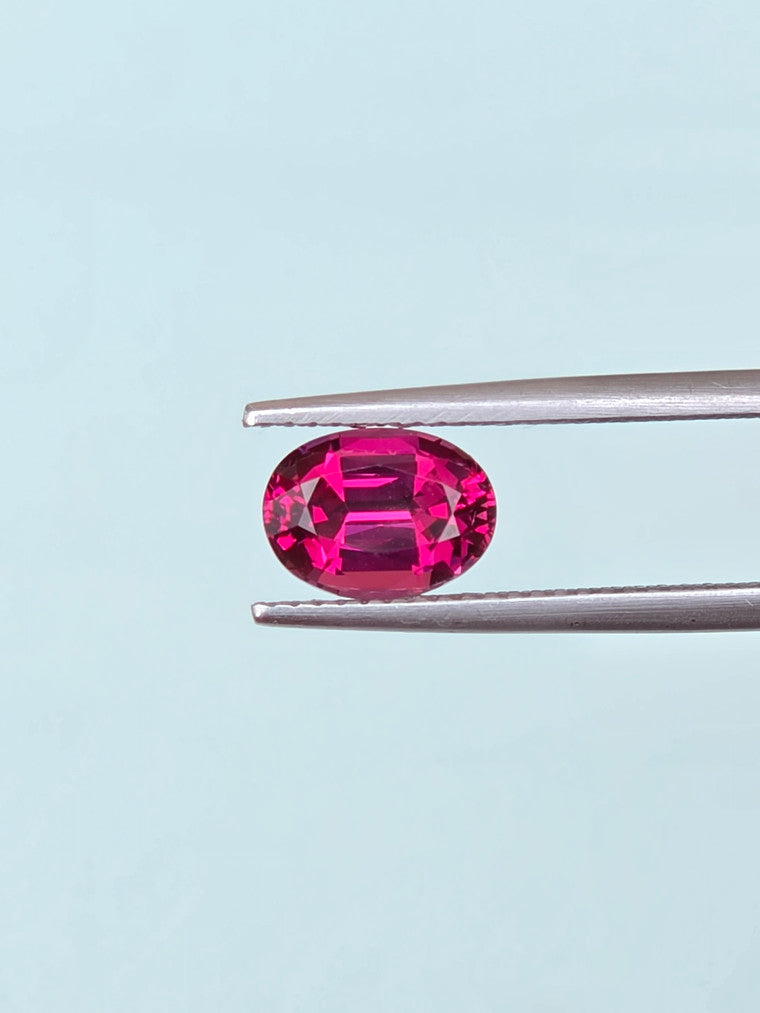 2.22ct Oval Raspberry Tanzanian Garnet