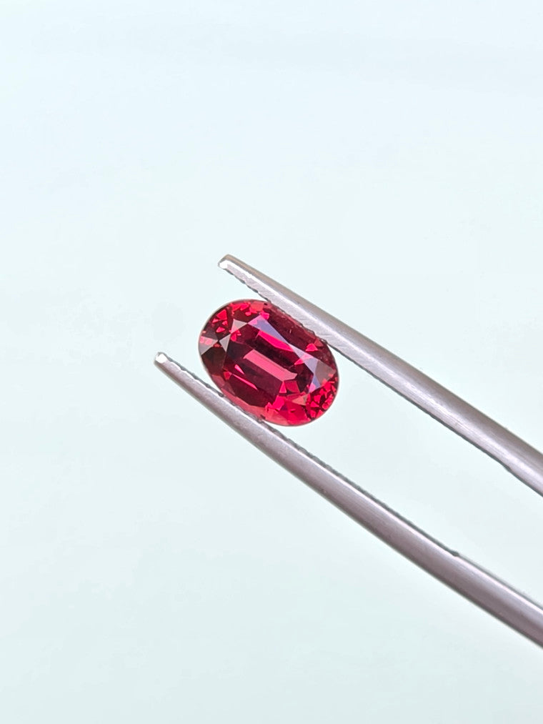 1.86ct Oval Raspberry Tanzanian Garnet