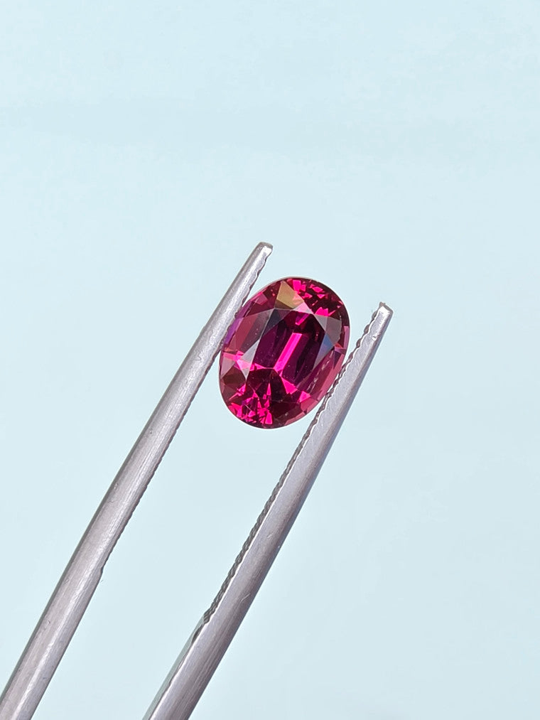 2.22ct Oval Raspberry Tanzanian Garnet