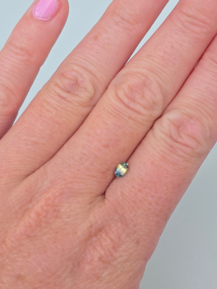 .46ct Oval Blue Parti Sapphire