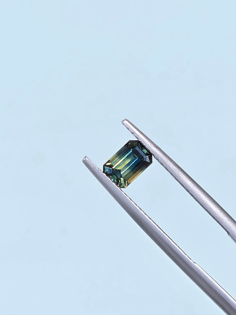 .86ct Emerald Blue Parti Sapphire