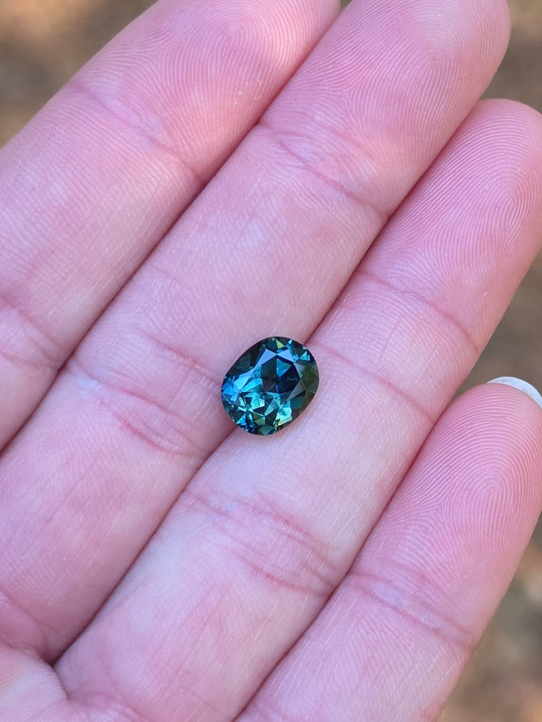 3.45ct Oval Blue Sapphire
