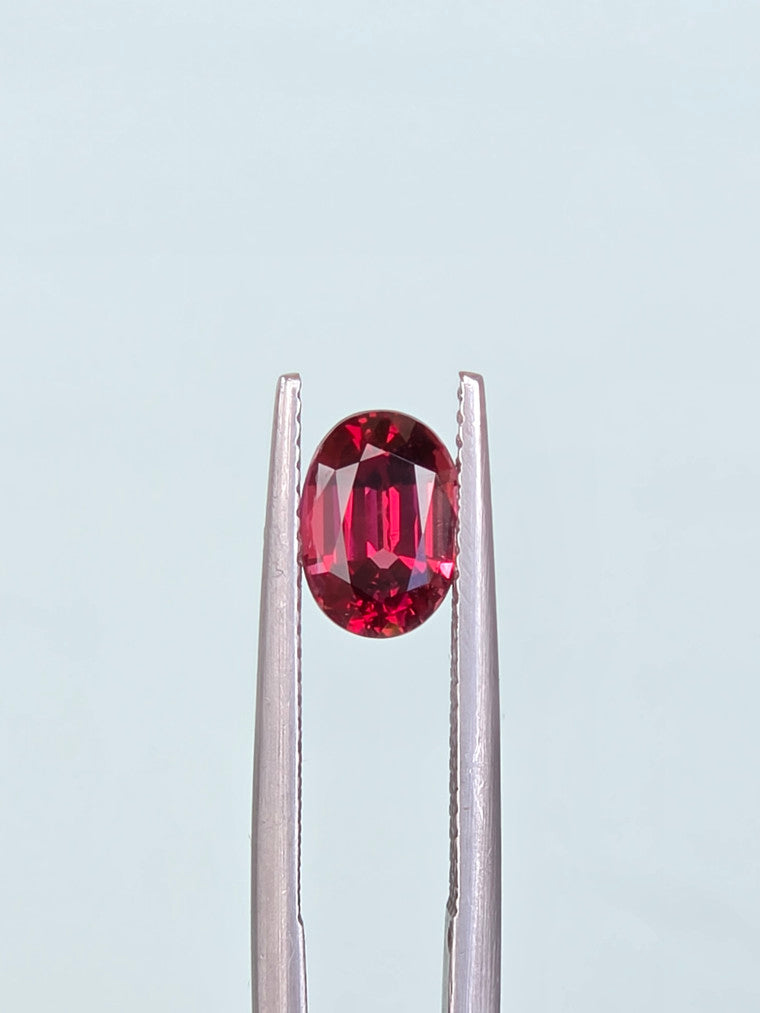1.86ct Oval Raspberry Tanzanian Garnet