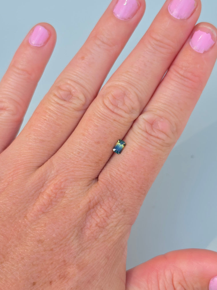 .60ct Emerald Blue Parti Sapphire