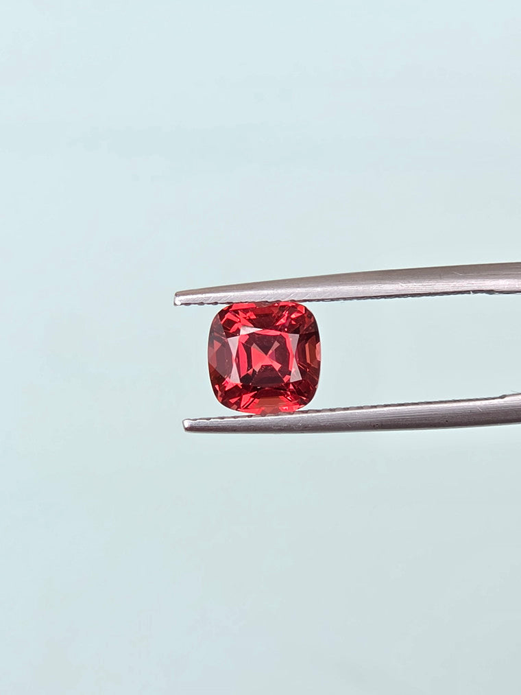 2.08ct Cushion Raspberry Tanzanian Garnet