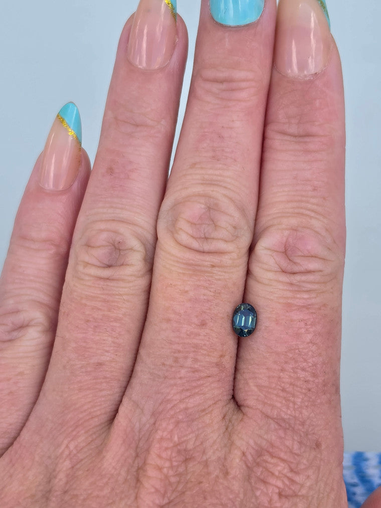 .97ct Pear Blue Sapphire