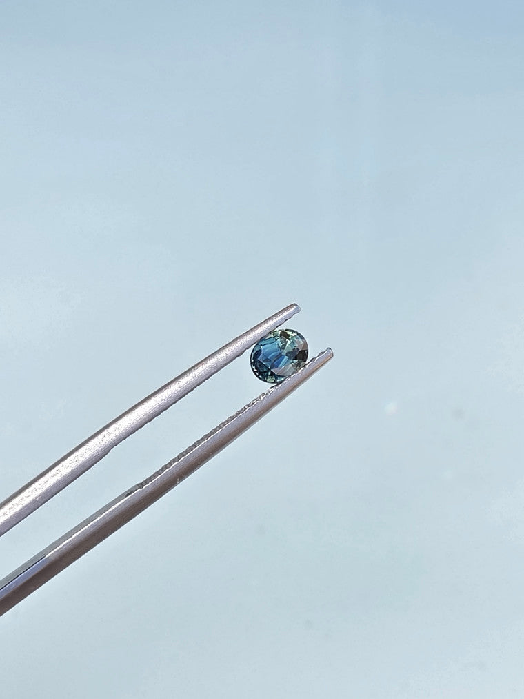 .56ct Oval Blue Parti Sapphire