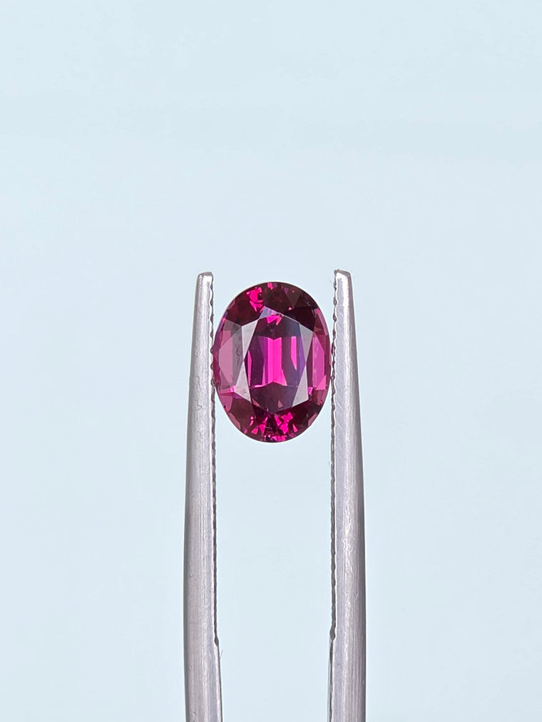 2.22ct Oval Raspberry Tanzanian Garnet