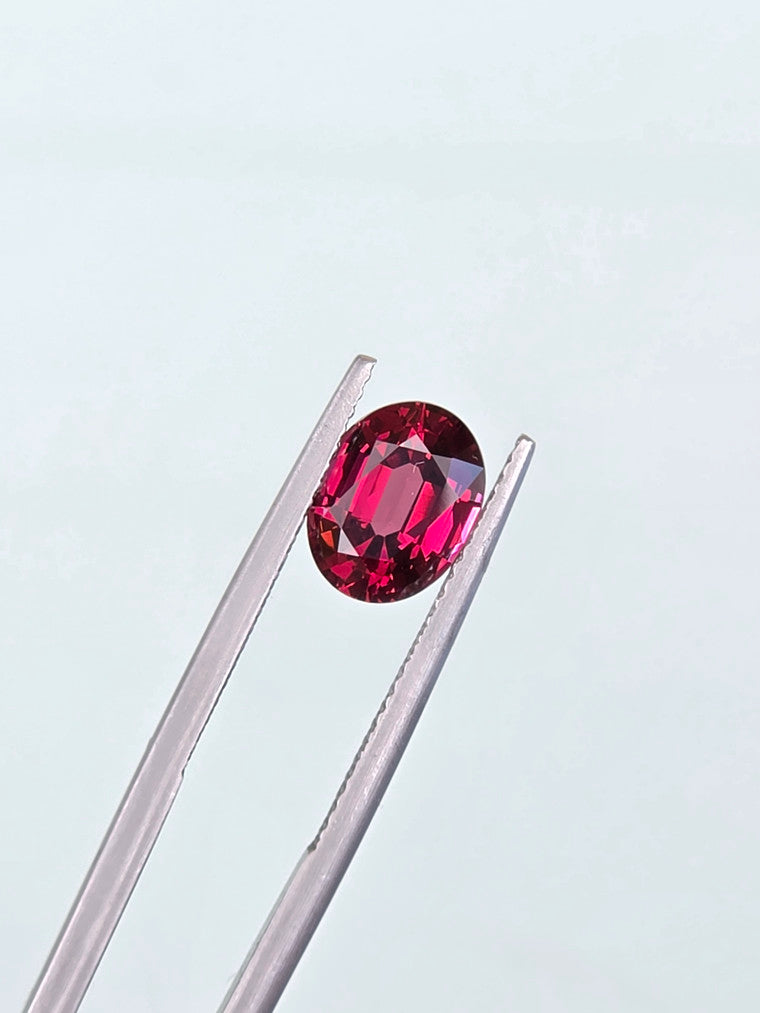 2.48ct Oval Raspberry Tanzanian Garnet