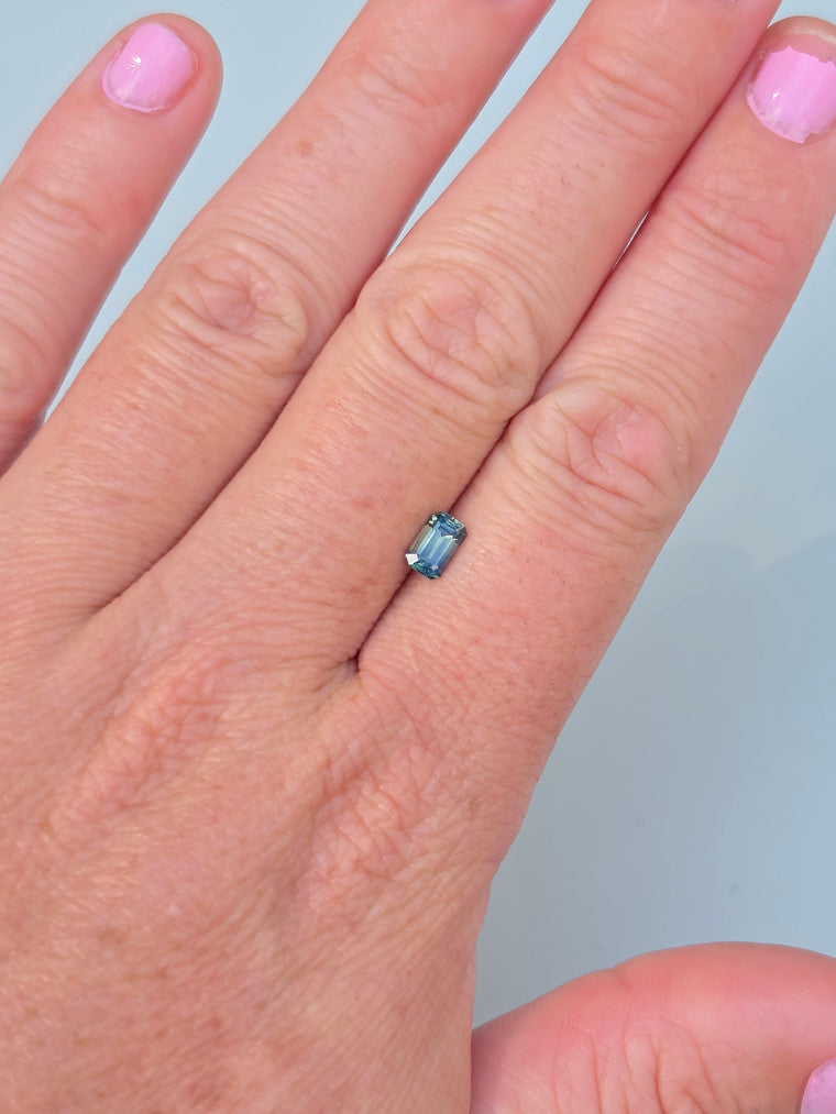.80ct Emerald Blue Parti Sapphire