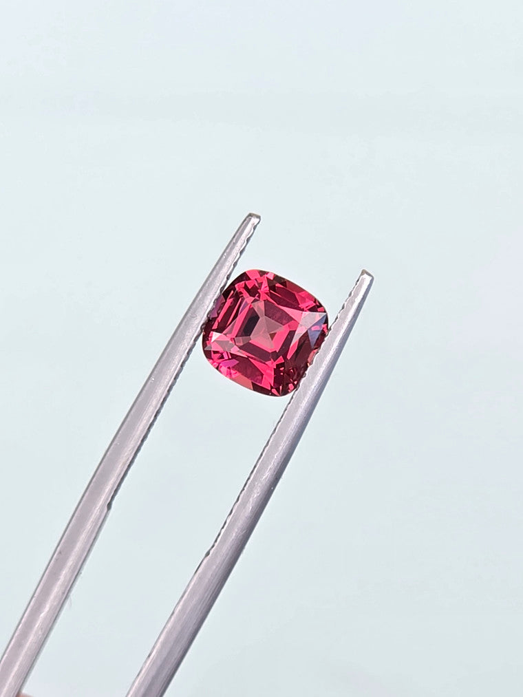 1.88ct Cushion Raspberry Tanzanian Garnet