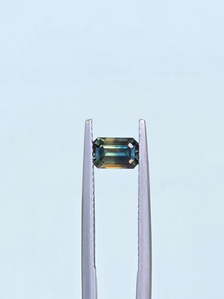 .86ct Emerald Blue Parti Sapphire