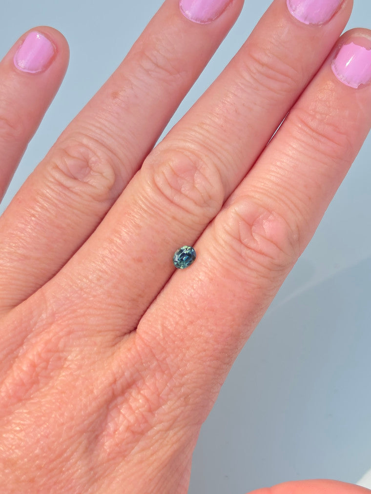 .56ct Oval Blue Parti Sapphire