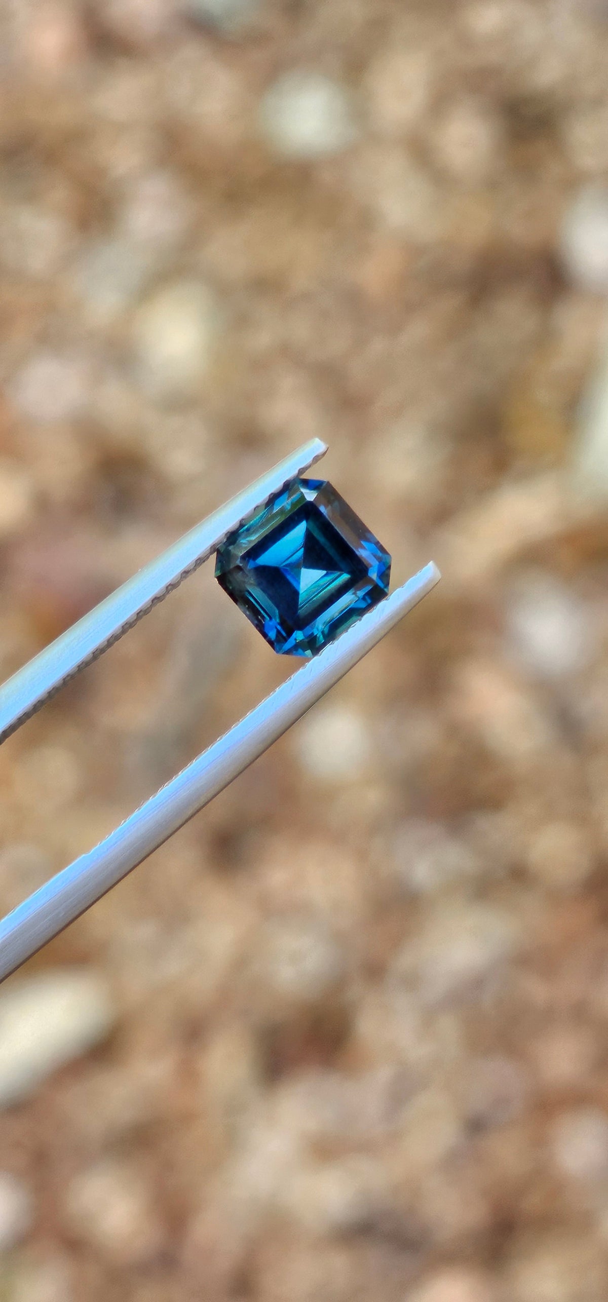 1.88ct Emerald Oceanic Blue Parti Sapphire
