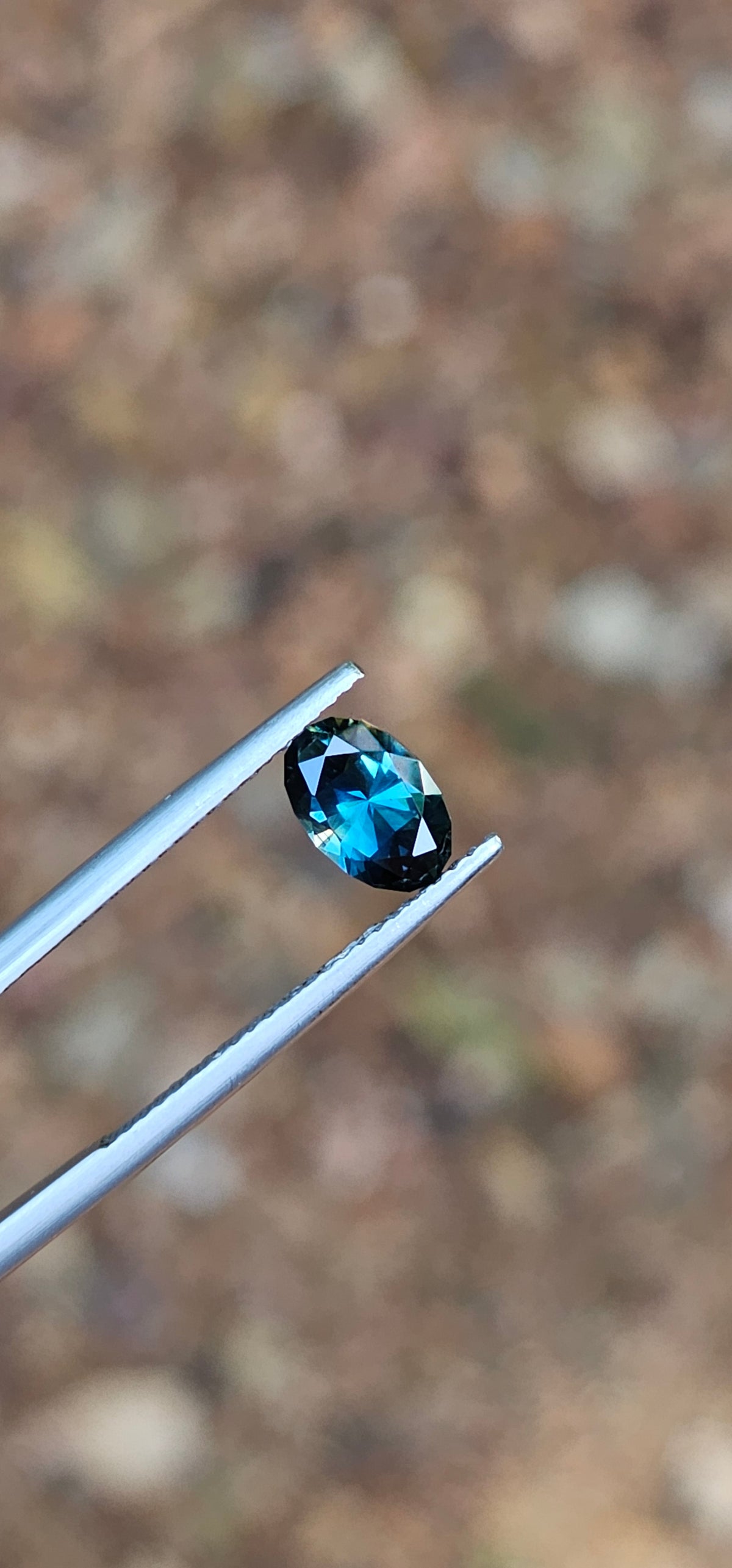 1.38ct Oval Gorgeous Teal Blue Sapphire