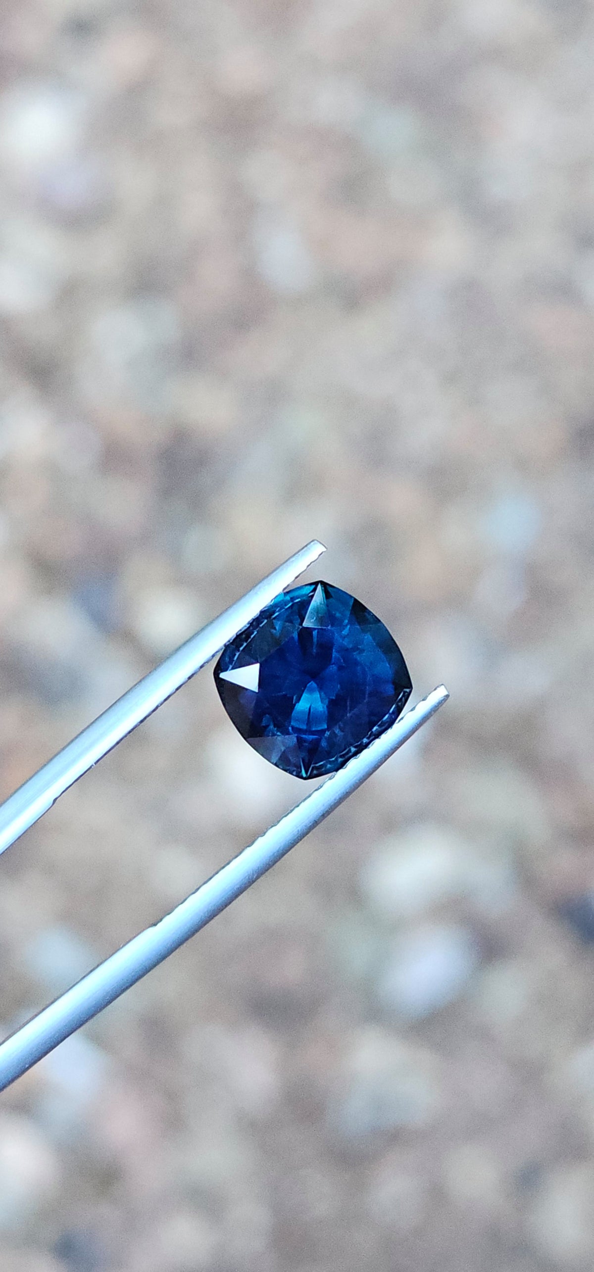 4.28ct Cushion Royal Blue Sapphire