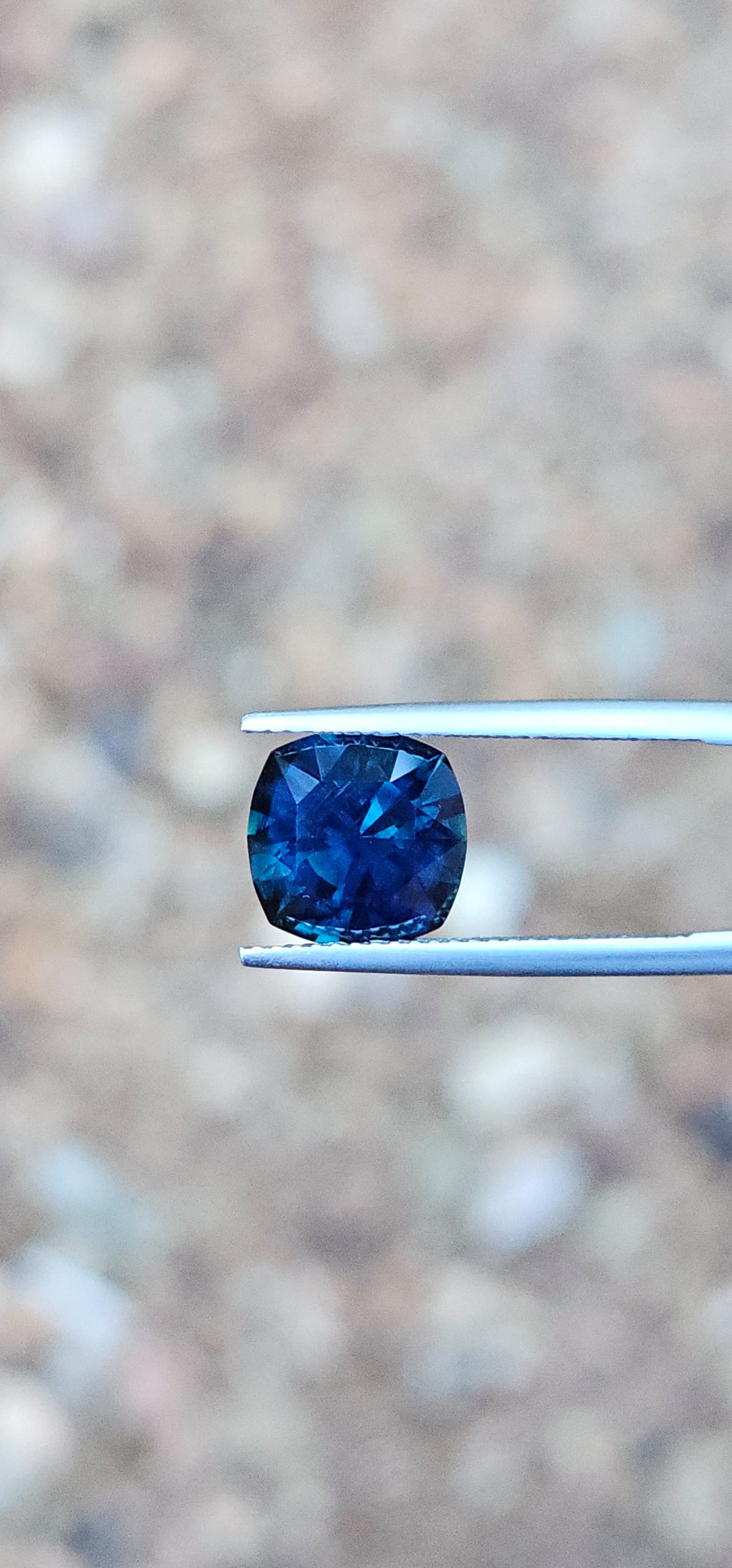 4.28ct Cushion Royal Blue Sapphire