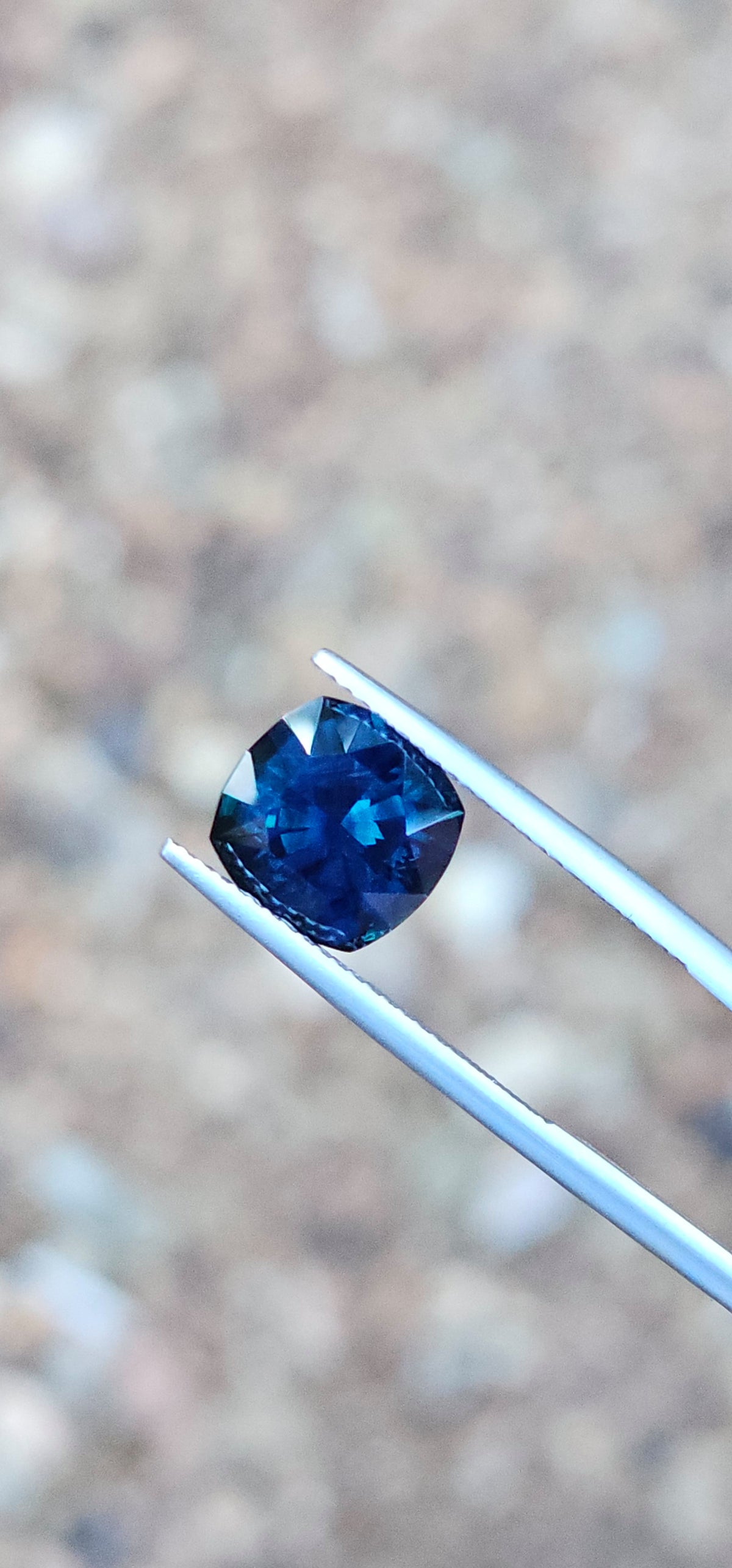 4.28ct Cushion Royal Blue Sapphire