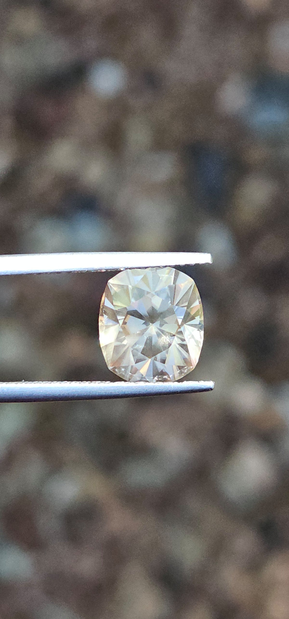 5.74ct Cushion Light Beige Local Zircon