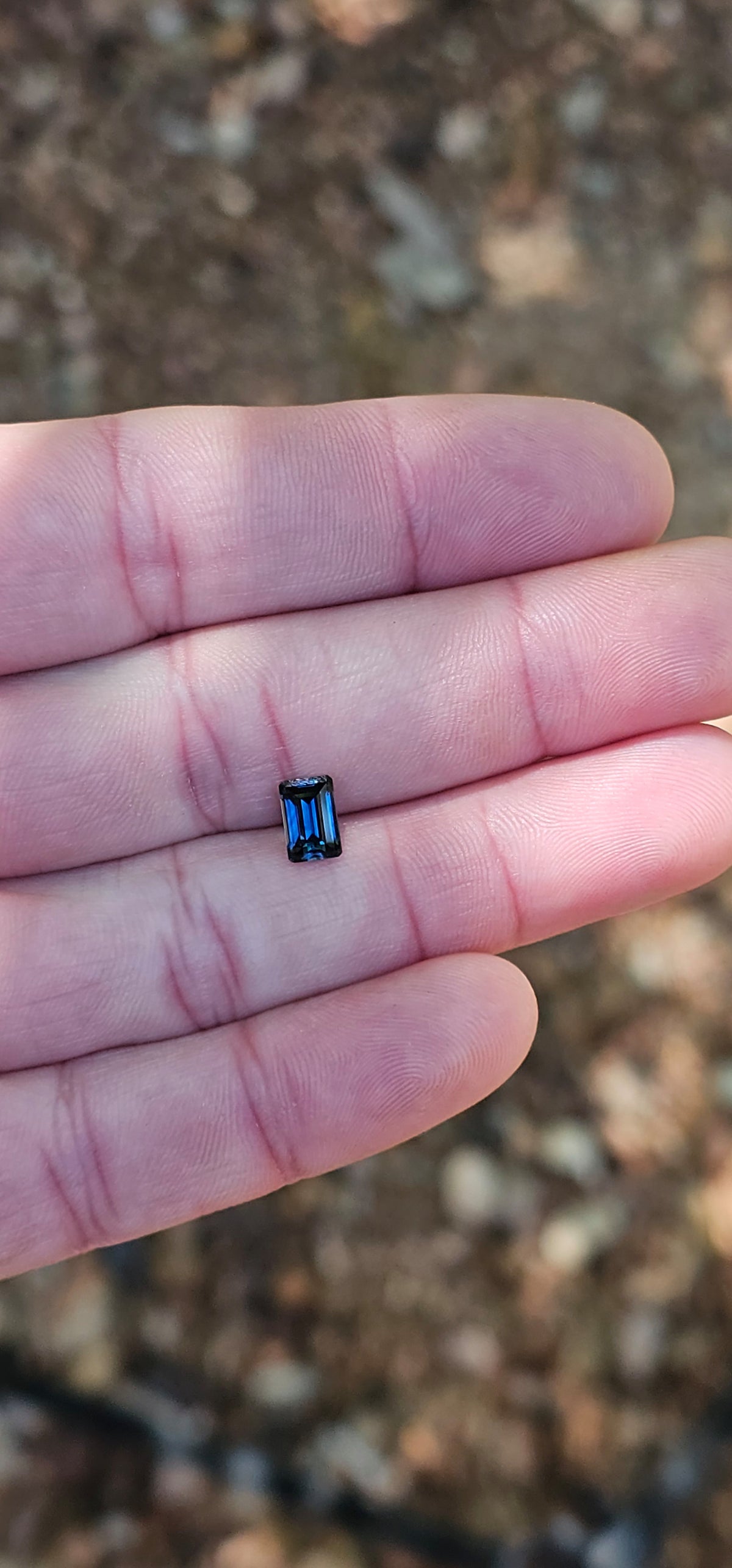 1.25ct Emerald Deep Blue Sapphire