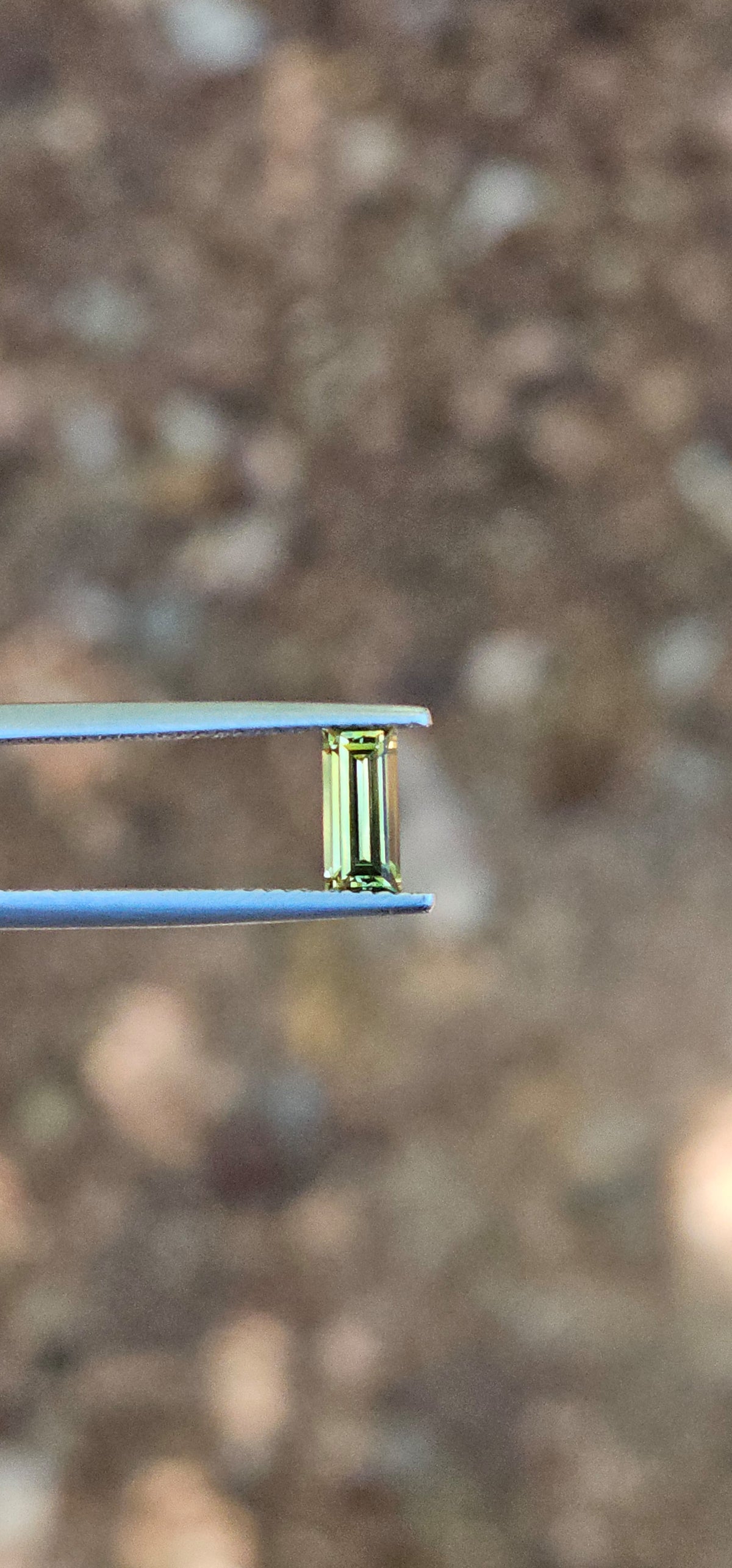 .63ct Baguette Pale Yellow Parti Sapphire