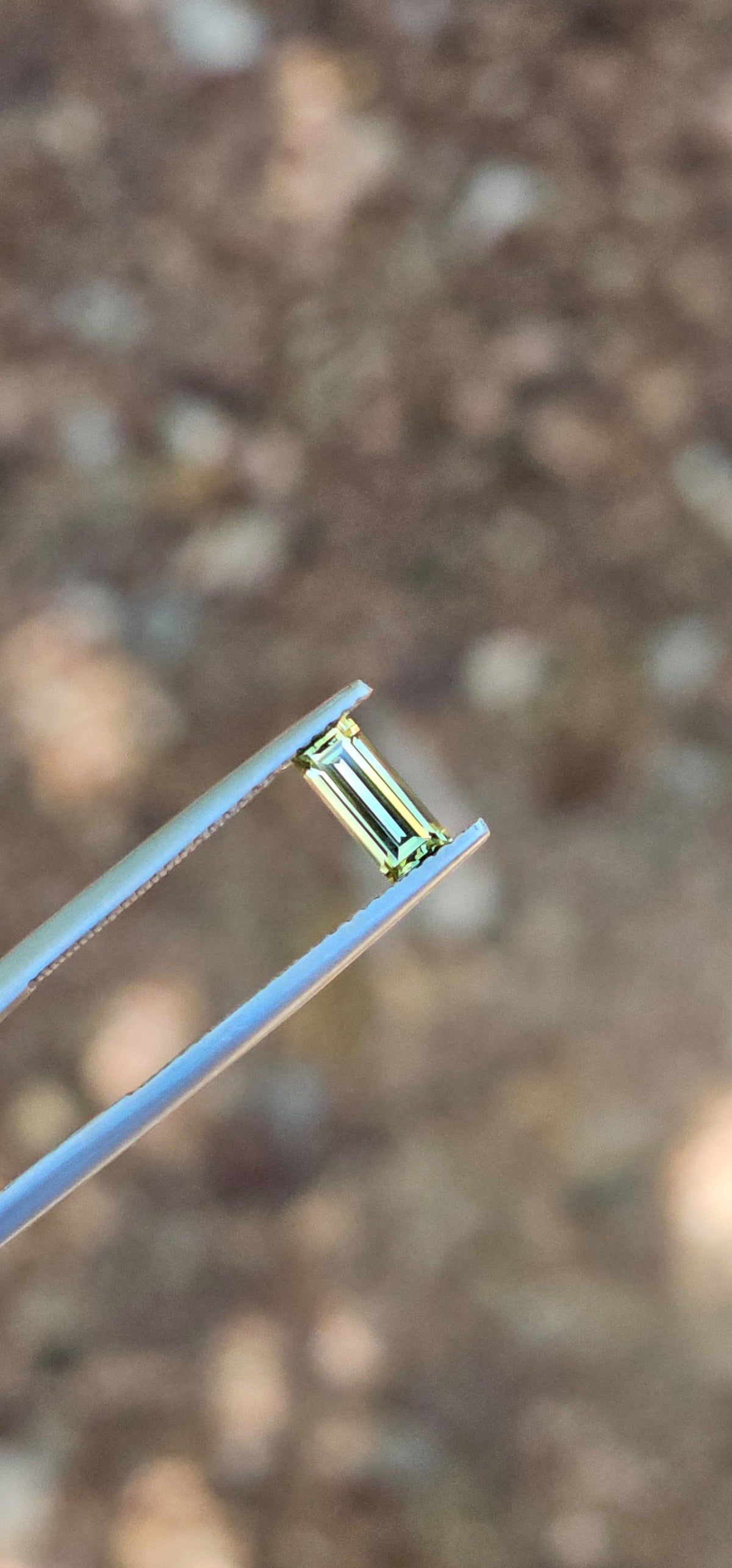 .63ct Baguette Pale Yellow Parti Sapphire