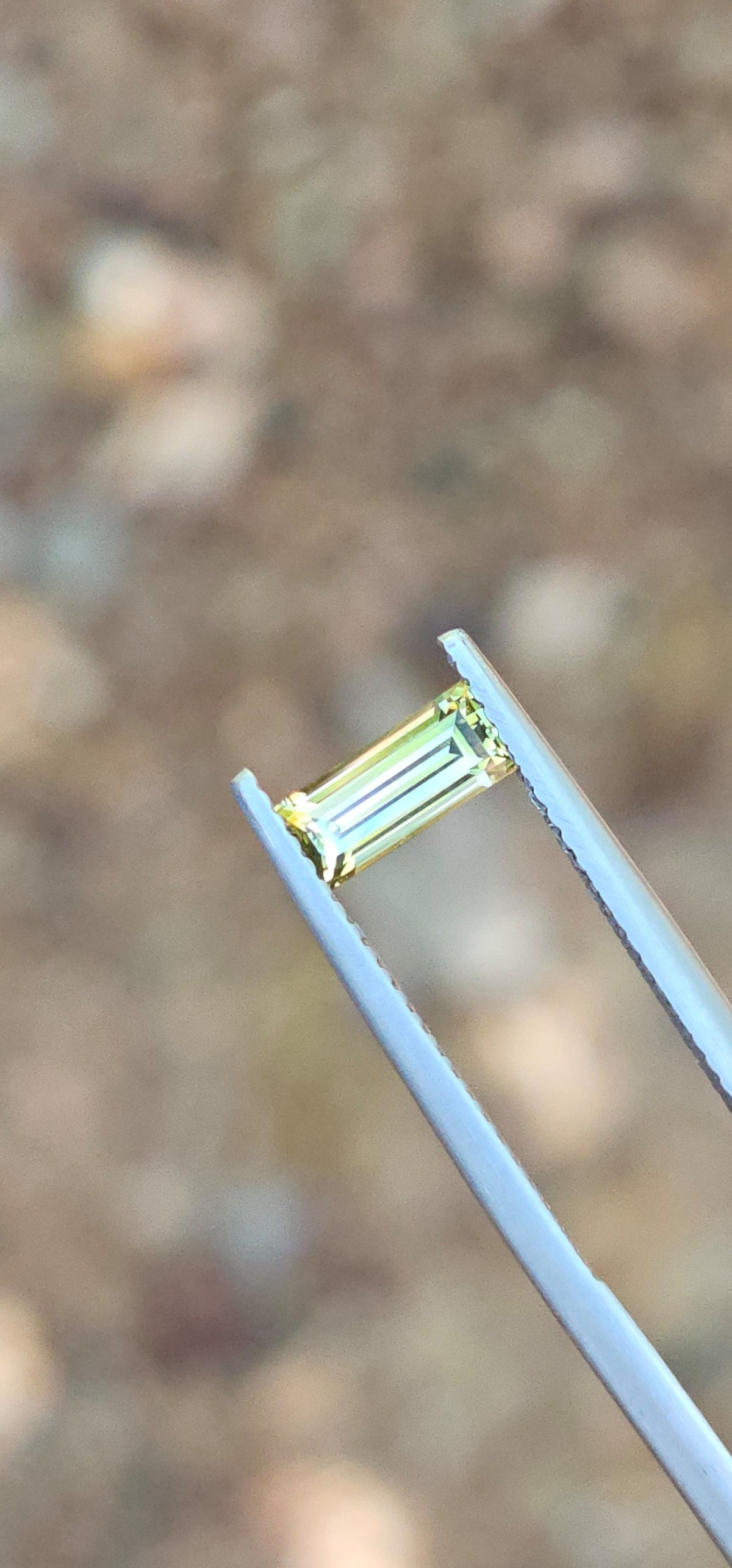 .63ct Baguette Pale Yellow Parti Sapphire