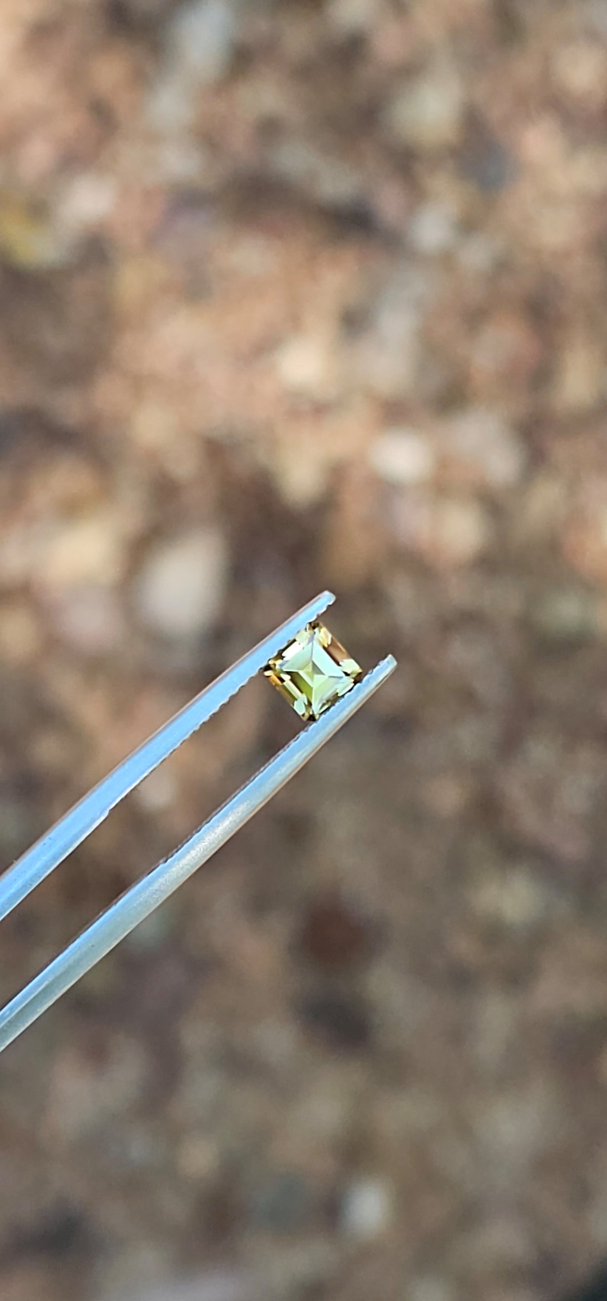 .87ct Emerald Petite Yellow Parti Sapphire