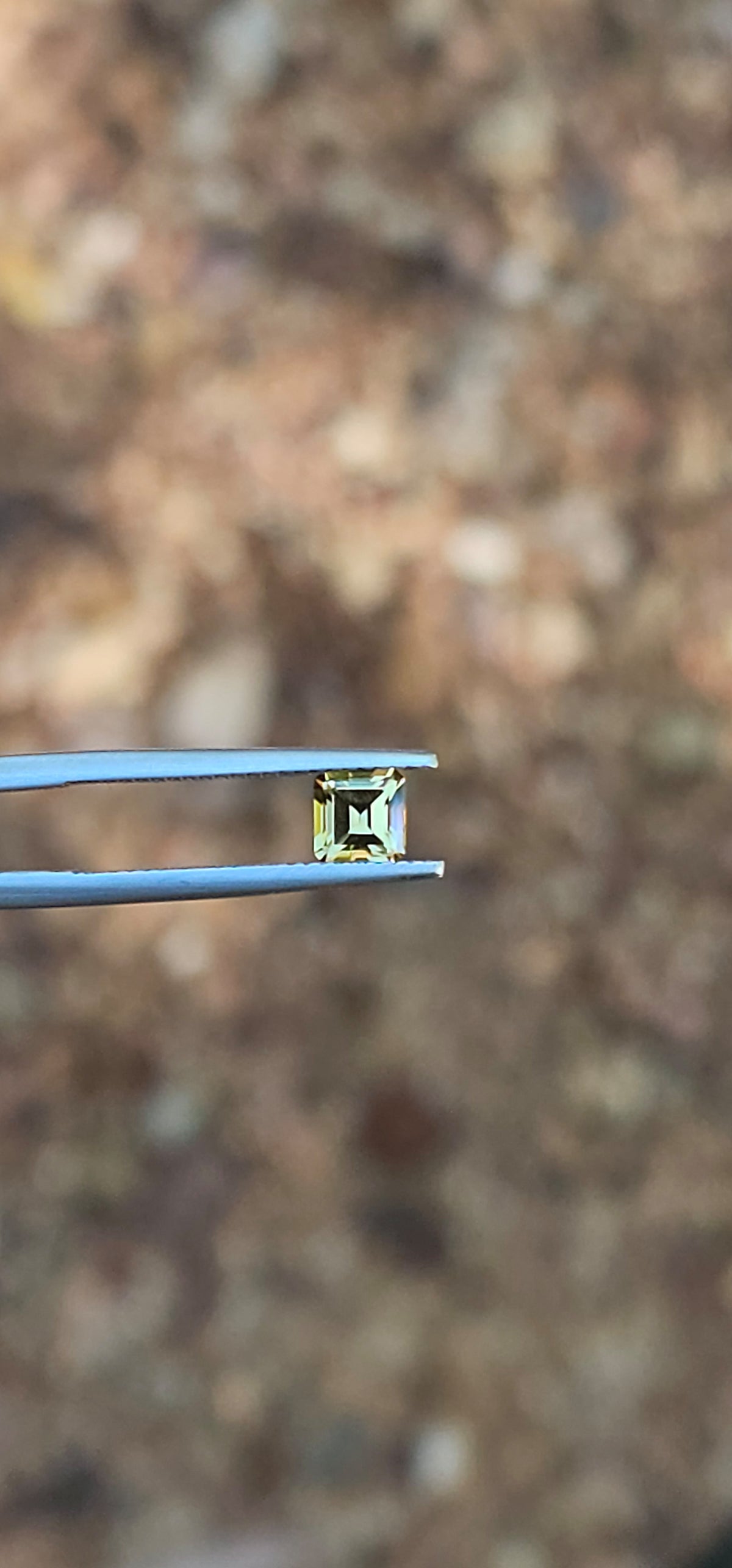 .87ct Emerald Petite Yellow Parti Sapphire