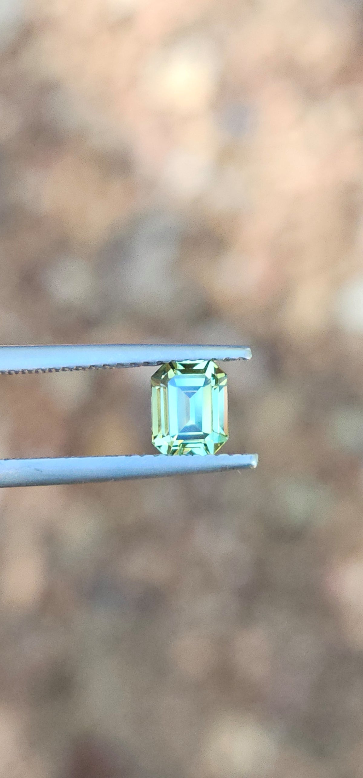 1.11ct Emerald Green Parti Sapphire