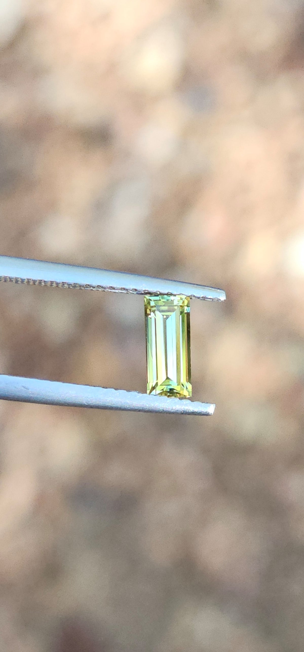 .64ct Baguette Petite Yellow Parti Sapphire