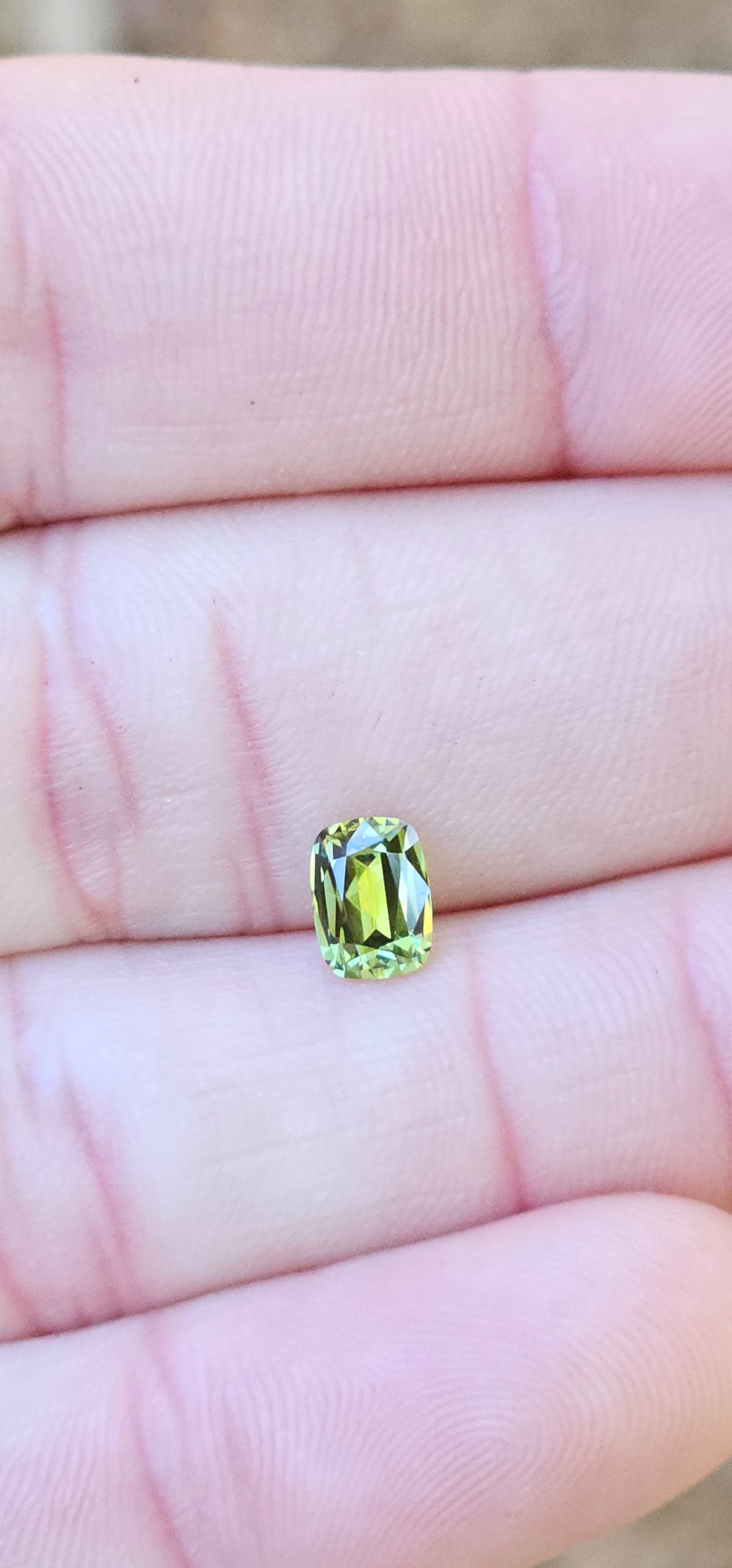 .89ct Cushion Petite Green Parti Sapphire