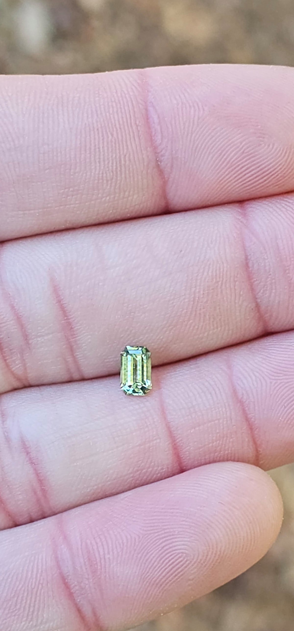 .86ct Emerald Petite Green Parti Sapphire