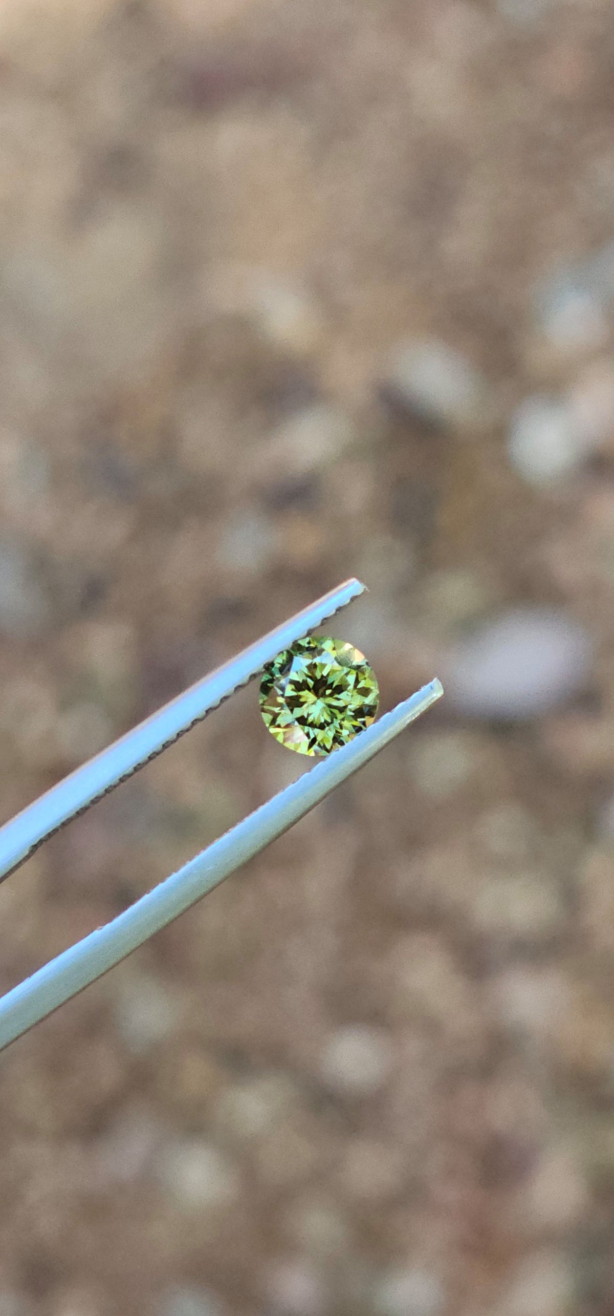 .78ct Round Petite Green Parti Sapphire