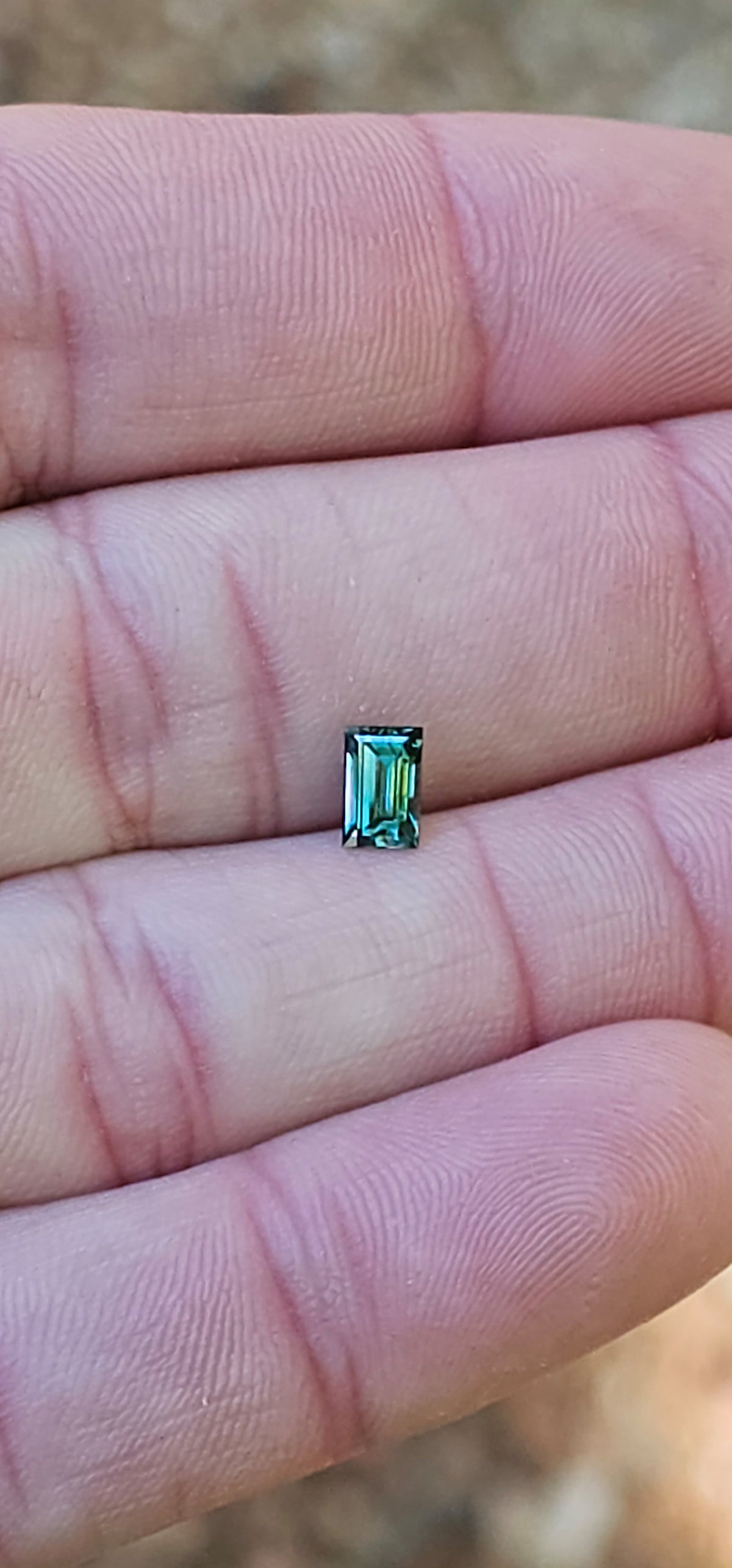.69ct Emerald Petite Blue Parti Sapphire