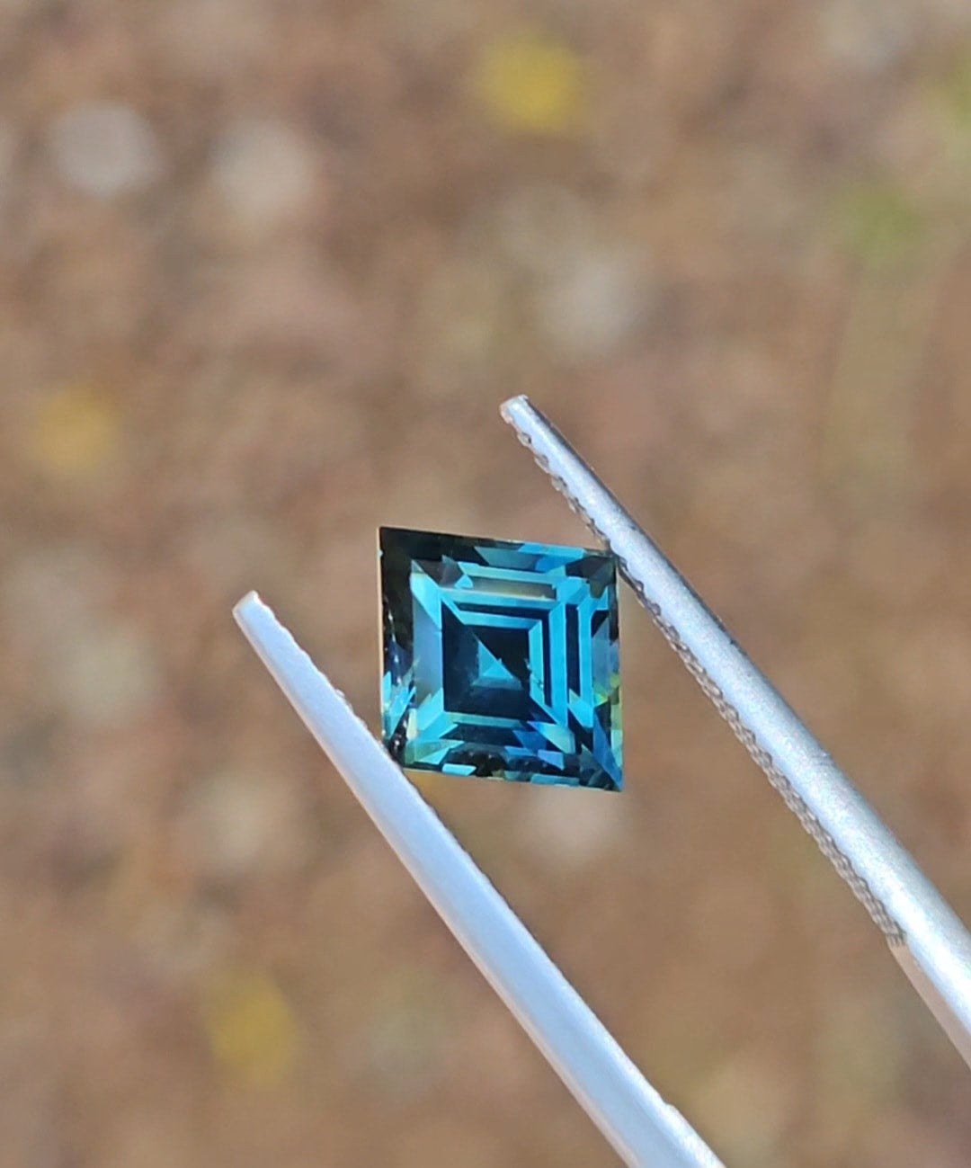 2.70ct Step cut Unique Blue Sapphire