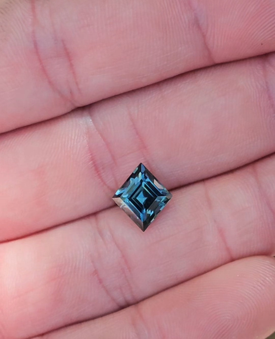 2.70ct Step cut Unique Blue Sapphire