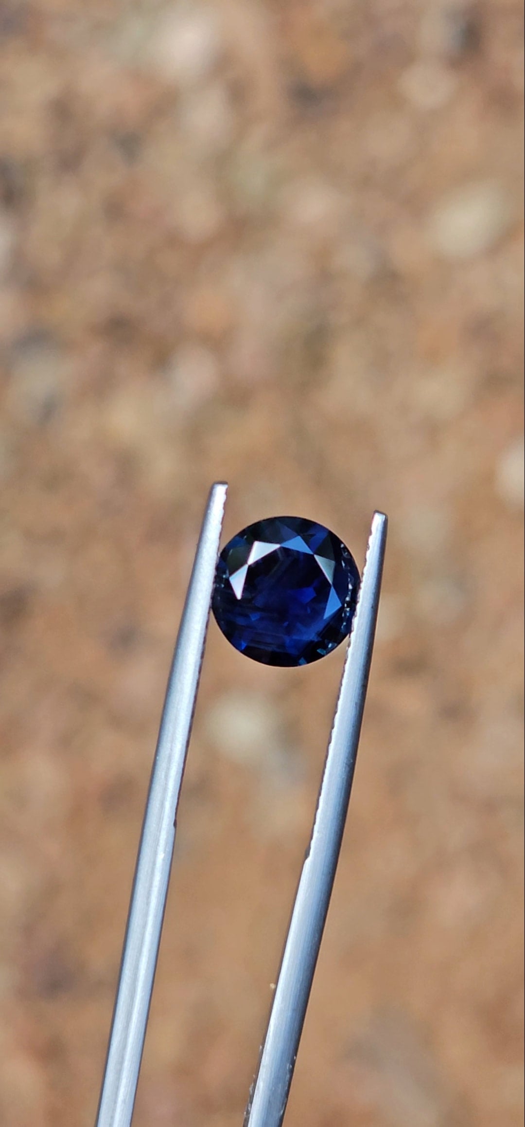 2.52ct Round Twilight Blue Sapphire